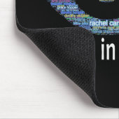 Frauen in der Wissenschaft Mädchen Augen Word Fill Mousepad (Ecke)