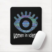 Frauen in der Wissenschaft Mädchen Augen Word Fill Mousepad (Mit Mouse)