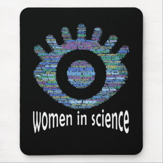 Frauen in der Wissenschaft Mädchen Augen Word Fill Mousepad