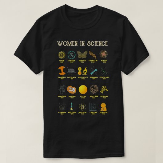 Frauen in der Wissenschaft T-Shirt (Design vorne)