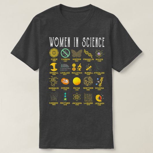 Frauen in der Wissenschaft T-Shirt (Design vorne)