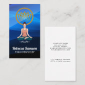 Frauen in der Yoga-Pose Visitenkarte (Vorne/Hinten)