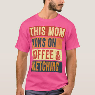 Frauen in dieser Mama treiben Kaffee und zeichnen T-Shirt