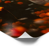 Frauen in einem Bereich der Wildblumen Poster (Ecke)