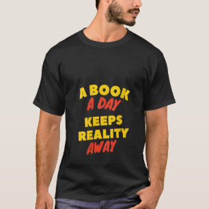 Frauen in einem Buch am Tag Behalte Realität weg v T-Shirt