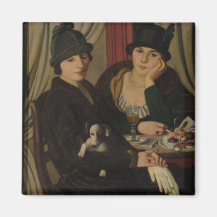 Frauen in einem Café, c.1924 Magnet