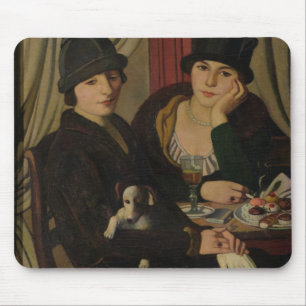 Frauen in einem Café, c.1924 Mousepad