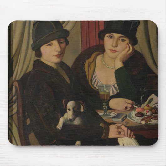 Frauen in einem Café, c.1924 Mousepad (Vorne)