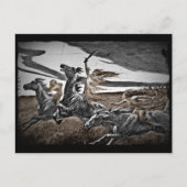 Frauen in einem Sturm Postkarte (Vorderseite)