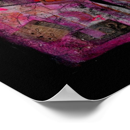 Frauen in farbig gemischten Medien Poster (Ecke)