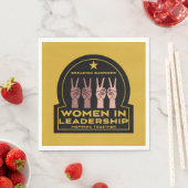 Frauen in Führungspositionen Serviette (Beispiel)