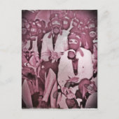 Frauen in Gasmasken Postkarte (Vorderseite)