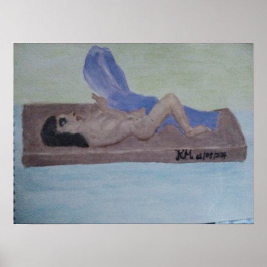 Frauen in Holzmalerei-Poster Poster (Vorne)