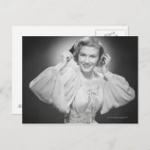 Frauen in Kleid 2 Postkarte (Vorne/Hinten)