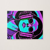 Frauen in Kopfhörern Kunst der KI Puzzle (Horizontal)