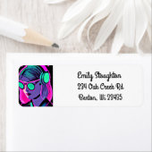 Frauen in Kopfhörern Künstlerische künstliche Inte (Insitu)