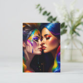 Frauen in Liebe Postkarte (Stehend Vorderseite)