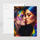 Frauen in Liebe Postkarte (Vorne/Hinten)