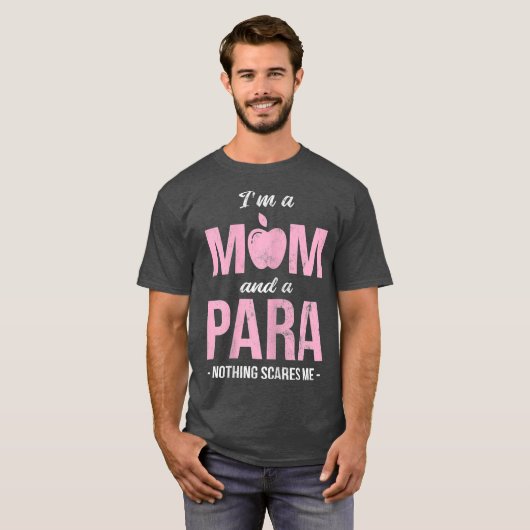 Frauen in Mama und Paraeducator T-Shirt (Vorne ganz)