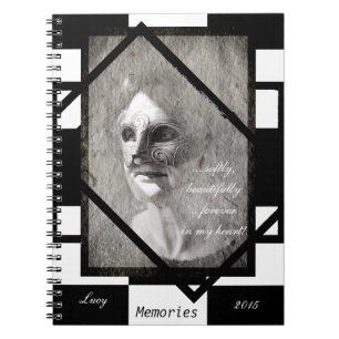 Frauen in Maskenbildern (Notebook) Notizblock