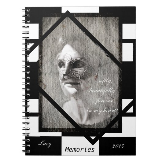 Frauen in Maskenbildern (Notebook) Notizblock (Vorderseite)