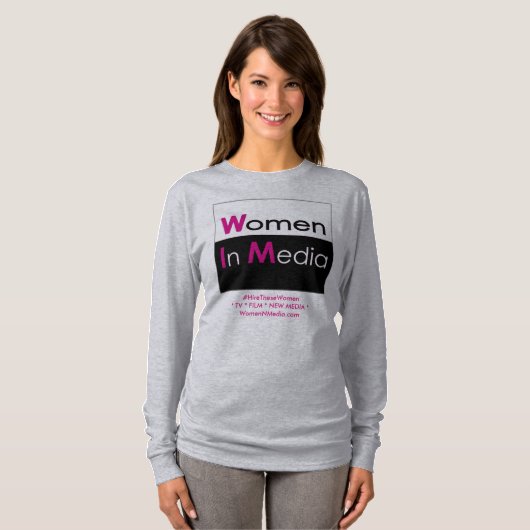 Frauen in Media Long Sleeve Teirt T-Shirt (Vorne ganz)