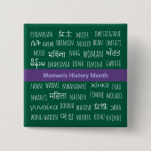 Frauen in mehreren Sprachen - Frauengeschichte Mon Button (Vorderseite)