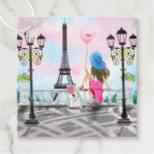 Frauen in Paris Eiffelturm-Geschenkartikel Geschenkanhänger (Vorderseite)