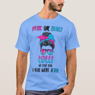 Frauen in Rosa oder Blau-Lolli-Geschlecht offenbar T-Shirt