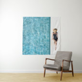 Frauen in schwarzem Bikini Boden und weißer Sonnen Wandteppich (Beispiel)