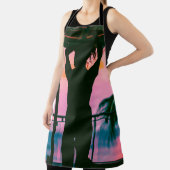 Frauen in schwarzem Panzeroberteil und Hosen auf B Schürze (InSitu)