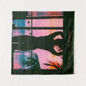 Frauen in schwarzem Panzeroberteil und Hosen auf B Wandteppich (Vorderseite (Horizontal))