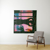 Frauen in schwarzem Panzeroberteil und Hosen auf B Wandteppich (Beispiel (Horizontal))