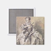 Frauen in spanischer Kostüme Magnet (Vorderseite/Rückseite)