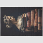 Frauen in Stein mit Büchern 3 Dekoupage Paper Seidenpapier (Vorderseite)