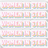 Frauen in STEM-Aufkleber Aufkleber (Vorderseite)