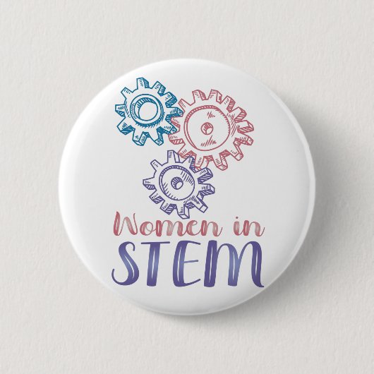 Frauen in STEM Button (Vorderseite)