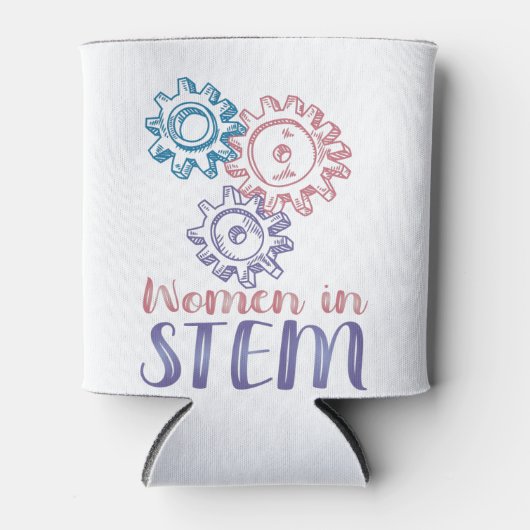 Frauen in STEM Dosenkühler (Vorderseite)