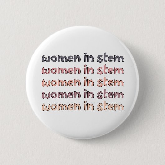 Frauen in Stem Steminist Stem Graduate Geschenke Button (Vorderseite)