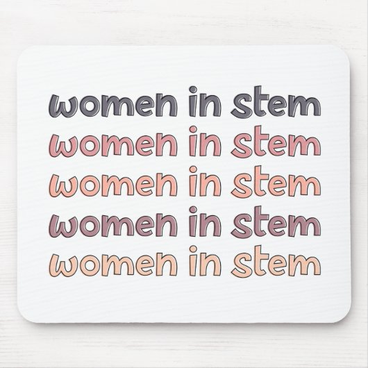 Frauen in Stem Steminist Stem Graduate Geschenke Mousepad (Vorne)