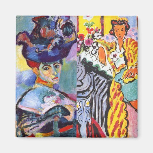 Frauen in unterschiedlichen Stilen Magnet (Vorne)