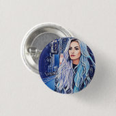 Frauen in urbaner Abstrakter Kunst Button (Vorne & Hinten)
