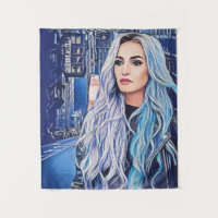 Frauen in urbaner Abstrakter Kunst