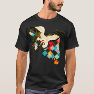 Frauen Industrielle & asiatische Krane Collage Kun T-Shirt
