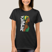 Frauen Jamaica jamaikanische Flagge Karibische Sou T-Shirt (Vorderseite)