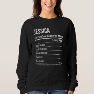 Frauen Jessica ernährungsbedingte Fakten für die G Sweatshirt