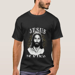 Frauen Jesus ist König Christlicher Glaube Bibelsk T-Shirt