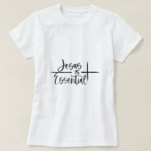 Frauen Jesus ist lebenswichtiges Kreuz Christlich3 T-Shirt (Design vorne)