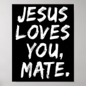 Frauen Jesus Lieben, die Sie Mate Christlichen Gla Poster (Vorne)