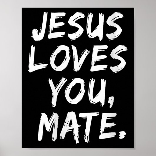 Frauen Jesus Lieben, die Sie Mate Christlichen Gla Poster (Vorne)